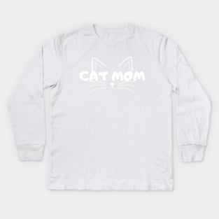 Cat mom Kids Long Sleeve T-Shirt